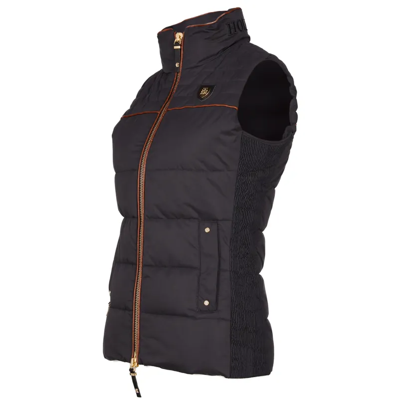 Holland Cooper Banbury Microfibre Gilet - Ink Navy-5